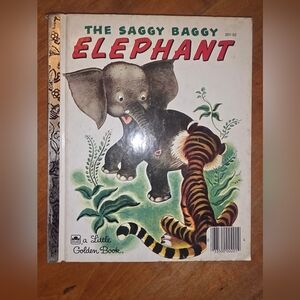 Vintage A Little Golden Book The Saggy Baggy Elephant  1979 201-52 #5976